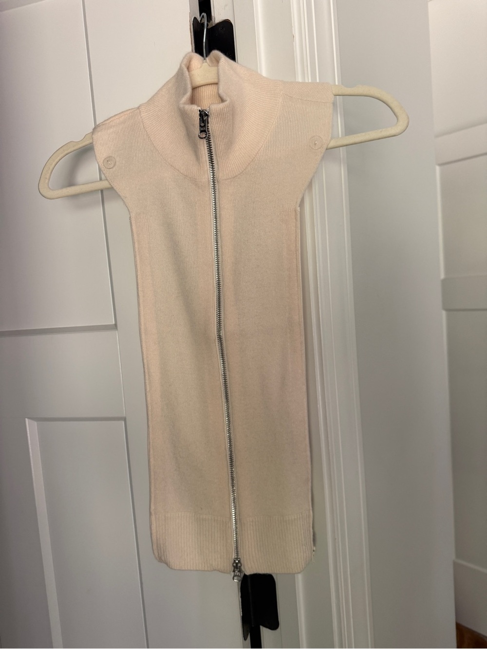 Veronica Beard Dickey Uptown Ribbed Ivory Wool cashmere